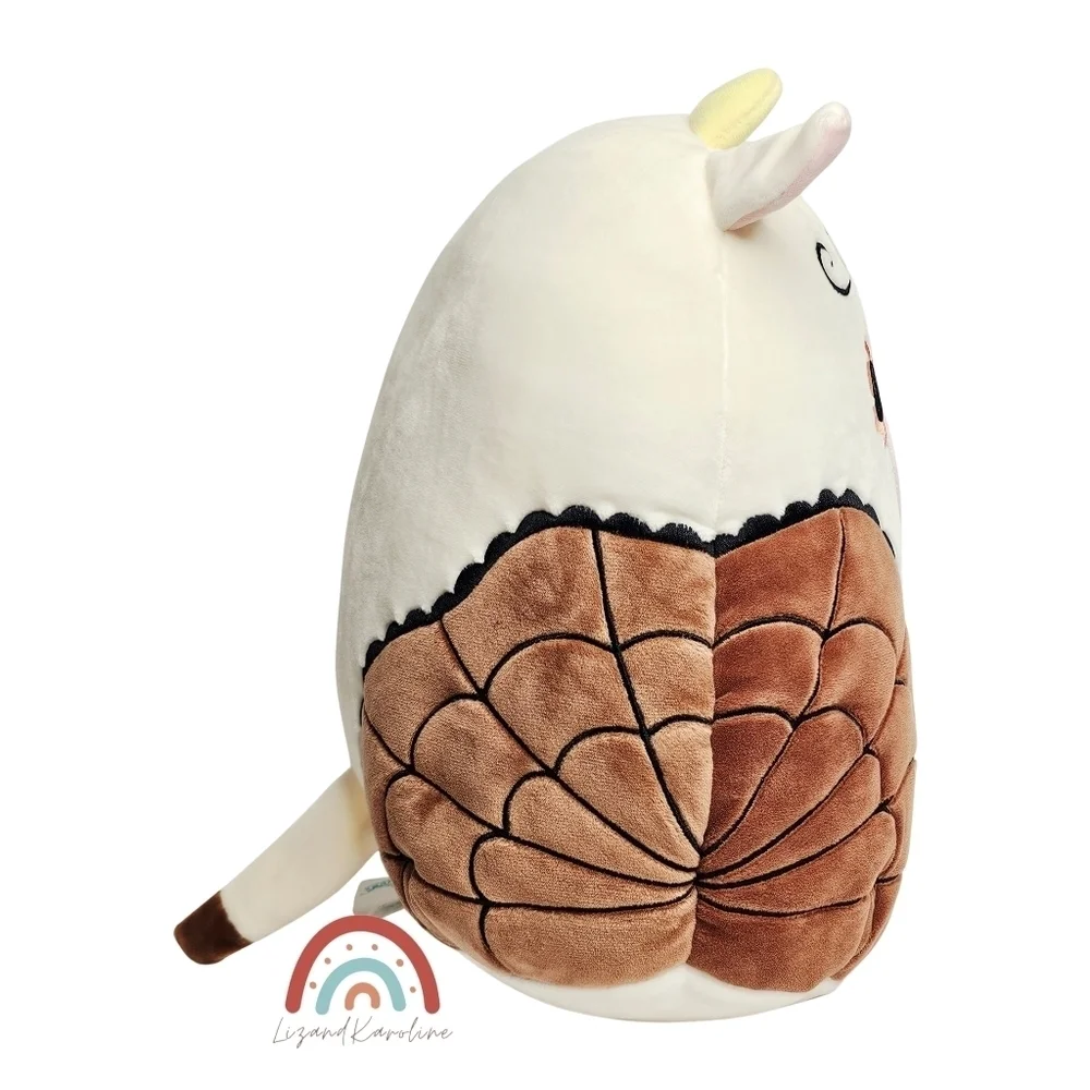 New! Squishmallows Ronnie Cow Plush with Spider Sugar Skull